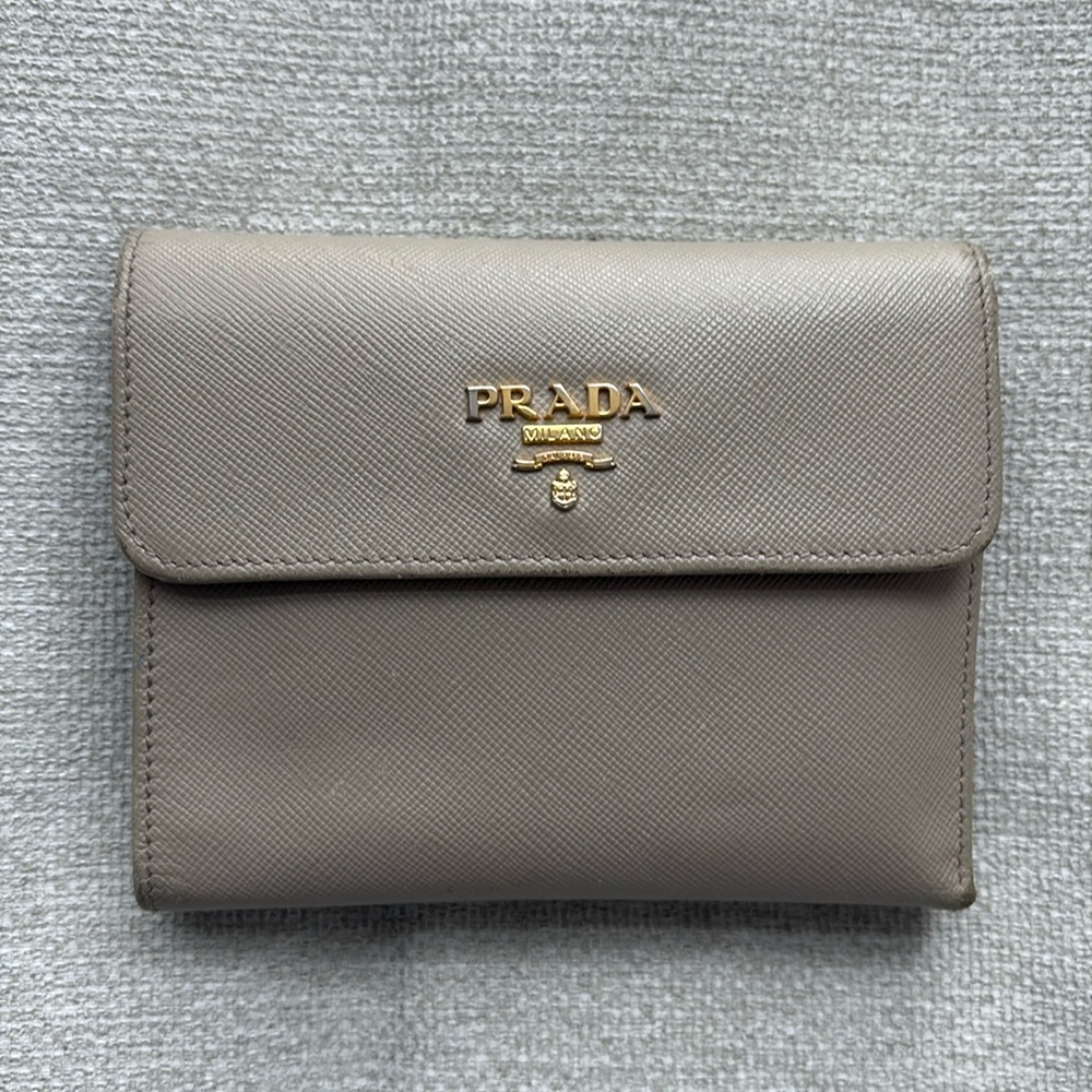 Prada Saffiano Trifold Wallet
